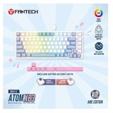  Tastatura Mehanicka Gaming Fantech MK612 Atom x83 AME bela (taro switch) Slike