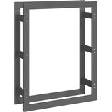  Stalak za drva za ogrjev sivi 80x25x100 cm od masivne borovine | Eponuda.ba