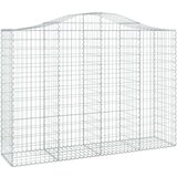 vidaXL Lučne gabionske košare 30 kom 200 x 50 x 140/160 cm željezne | shoptok.hr