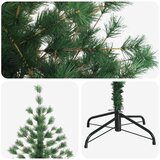  Umjetno božićno drvce s nogom 150 cm PVC i metal Zelena - 150 cm bez LED svjetala | shoptok.hr