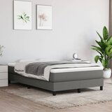The Living Store Posteljni okvir temno siv 120x200 cm blago - Box Spring Posteljni Okvir, (21515578) Cene