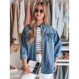 DStreet Koszula damska jeansowa oversize DENIMOVA niebieska | shoptok.hr