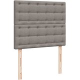  Krevet s oprugama i madracem smeđesivi 120 x 200 cm od tkanine | shoptok.hr