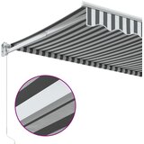 Tenda na uvlačenje antracit-bijela 3,5x2,5 m tkanina i aluminij | shoptok.hr
