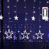 Aigostar led spoljašnji božićni lanac 120xLED/6W/230V/8 funkcija 3x0,6m IP44 hladno bela+daljinski upravljač | Eponuda.com