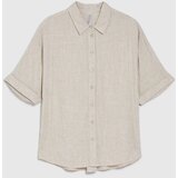 Marisse Beige Cotton And Linen Shirt | ePonuda.com