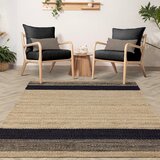 Asiatic Carpets Črna/bež obojestranska ročno tkana preproga iz jute 120x170 cm Cedar – | Shoptok.si