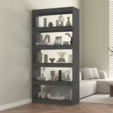 Furnova Knjižna omara/pregrada siva 80x30x167,4 cm trdna borovina, (21950917) Cene