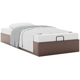 vidaXL Okvir kreveta bez madraca smeđi 100x200 cm umjetne kože | shoptok.hr