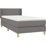  Krevet s oprugama i madracem tamnosivi 90 x 190 cm od tkanine | shoptok.hr
