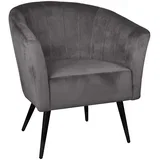 424946 - Fotelja AMPAHA 78 x 70 cm siva