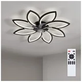 LED prigušiva plafonski ventilator LED/43W/230V, prečnik 90 cm, crna + daljinski upravljač