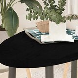 Stolna ploča tamnosmeđa 100x50x4 cm ovalna masivna hrastovina | Eponuda.com