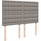  Krevet s oprugama i madracem smeđesivi 160x200 cm tkanina | shoptok.hr