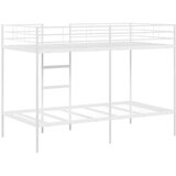 vidaXL Dvoposteljna postelja brez vzmetnice Bela 107x203 cm jeklo | Shoptok.si