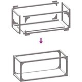 vidaXL Stalak za drva za ogrjev Maslinasto zelena 25x25x60 cm | shoptok.hr
