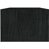vidaXL Klubska mizica črna 110x50x34 cm trdna borovina | Shoptok.si