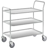 Kongamek transportni voziček, 3 nivoji, dxšxv 1020 x 555 x 965 mm, pocinkan / bele barve Cene
