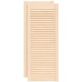  Vrata za omarico z letvicami 2 kosa 99,3x39,4 cm trdna borovina, (21412662) | Shoptok.si