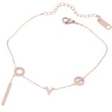 Narukvica za nogu PR-21001 - Zlatna / Ružičasta KP21001 | Shoptok.si