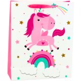 GIFT Bag for Children Unicorn Rainbow Pink 32x26x10cm Cijene
