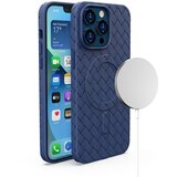 HURTEL Pletena torbica za iPhone 13 Pro Max z MagSafe Woven Case, mornarsko modra, (21521724) | Shoptok.si
