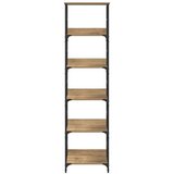  Knjižna polica Umetni hrast 50 x 33 x 188,5 cm Konstruiran les, (5000093214) | Shoptok.si