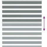 vidaXL Zavjesa zebra 135x100 cm širina tkanine 130,9 cm poliester | shoptok.hr