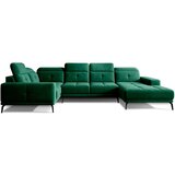 ELTAP Zelena žametna kotna sedežna garnitura (levi kot/v obliki črke "U") Neviro – | Shoptok.si