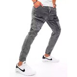 DStreet Spodnie męskie jeansowe typu bojówki ciemnoszare | Shoptok.si
