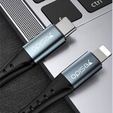 Yesido podatkovni kabel (CA-64) - Type-C na Lightning, 18W, PD, 1,2 m - crni | shoptok.hr