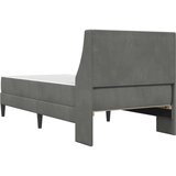  Okvir kreveta s madracem Zidne 2 pcs Tamno siva Baršun - Tamno siva 80 x 200 cm | shoptok.hr