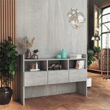  Komoda siva boja betona 105 x 30 x 70 cm konstruirano drvo | Eponuda.com