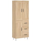  Visoka komoda hrasta sonome 69,5x34x180cm od konstruiranog drva | shoptok.hr