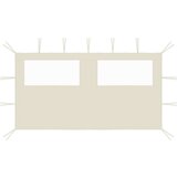 vidaXL 3070421 Gazebo Sidewall with Windows 4x2 m Cream (315310) | Shoptok.si