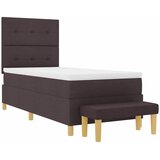  Krevet s opruga kutije Tamno smeđa 200 x 90 cm tkanina | shoptok.hr