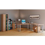 MID.YOU Kotna Pisalna Miza Lona, Hrast | Shoptok.si