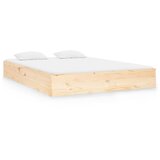  Okvir za krevet od masivnog drva 135 x 190 cm bračni | shoptok.hr