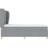 Krevet s opruga kutije Svijetlo siva 190 x 140 cm tkanina | Eponuda.com