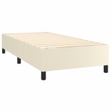  Krevet s oprugama i madracem krem 90 x 190 cm od umjetne kože | shoptok.hr