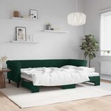  Dnevni krevet na razvlačenje tamnozeleni 80 x 200 cm baršunasti | shoptok.hr