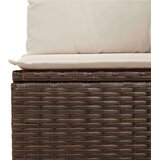 vidaXL 7-dijelni set vrtnih sofa od poliratana s jastucima smeđi | shoptok.hr