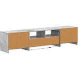  5-dijelni LED TV ormarić Betonska siva Konstruirano drvo - Betonska siva 81 cm | shoptok.hr