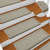  Tepisi za stepenice 15 kom 65x21x4 cm svjetlosivi | shoptok.hr