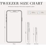 Tweezerman Mini Slant Studio Collection pinceta s kosim vrhom mini s putnom torbicom Rose Gold 2 kom | shoptok.hr