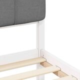  Posteljni okvir z oblazinjenim vzglavjem Svetlo siva, (5000100012) | Shoptok.si