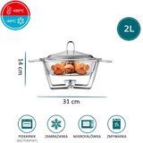 Altom design posuda za pečenje s nehrđajućim poklopcem na grijaču, 2L, 0203011144 | shoptok.hr