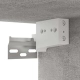vidaXL Omarica za čevlje betonsko siva 31,5x35x70 cm iverna plošča | Shoptok.si