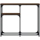  Konzolni stol boja hrasta 90 x 22,5 x 75 cm konstruirano drvo | shoptok.hr