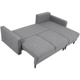 MID.YOU KOTNA SEDEŽNA GARNITURA, gladka tkanina temno siva | Shoptok.si